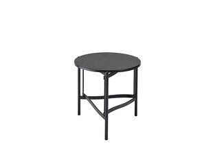 简约黑色圆形小边桌