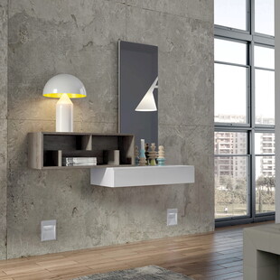 现代简约风浴室壁柜设计