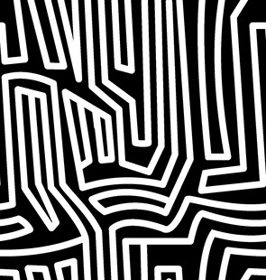 黑白线条抽象图案设计