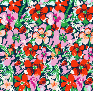 多彩花卉图案