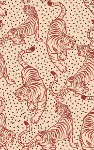 复古动物花纹图案设计