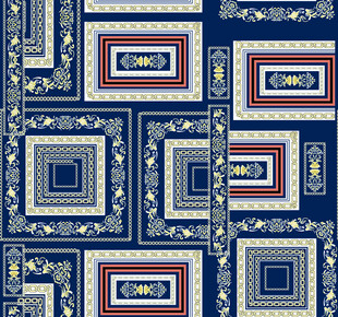 复古几何方形图案纹理