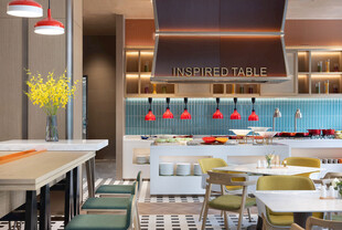 现代时尚餐厅室内场景