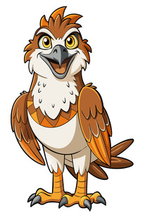 可爱卡通猫头鹰形象