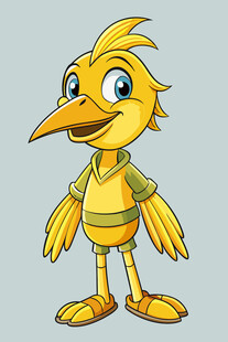 黄色小鸟卡通形象