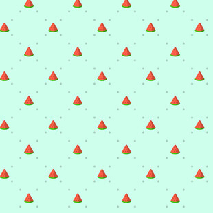 浅绿色底西瓜图案背景