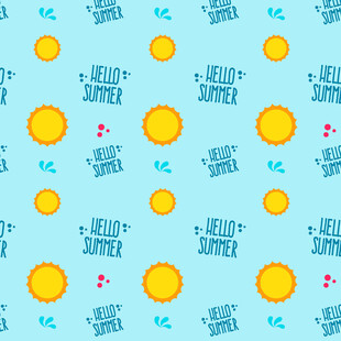 夏日阳光图案背景