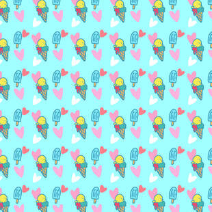 可爱小鸟图案背景图