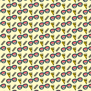 眼镜与箭头图案背景设计