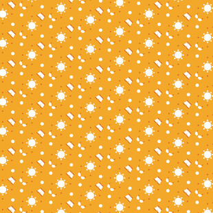 橙色底白色星星图案背景