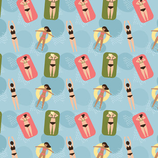 多彩礼物冰淇淋图案背景