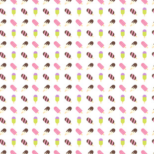 多彩冰淇淋图案无缝背景