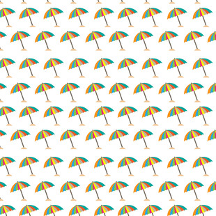 彩色雨伞图案背景纹理