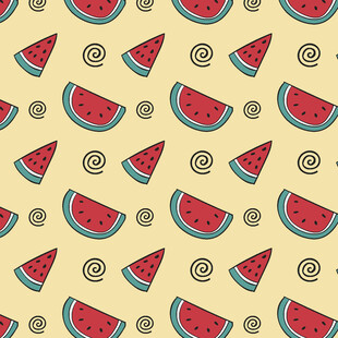西瓜图案背景图