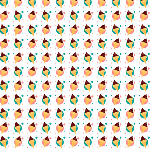 多彩卡通图案背景