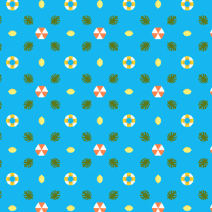 蓝色花卉图案背景纹理