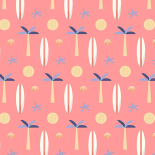 粉色背景几何图案无缝纹理