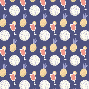 复古风饮品甜点图案背景