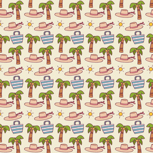 热带风情图案背景纹理