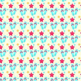 星星与鞋子图案背景