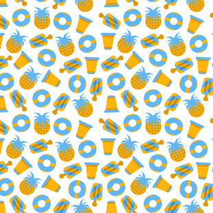 甜甜圈图案背景设计素材