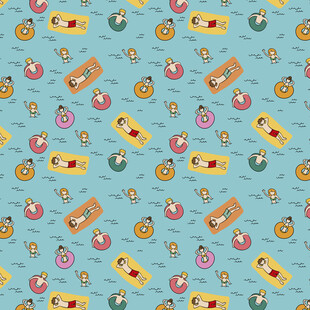 卡通糖果图案背景