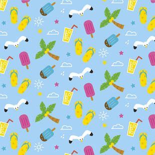 夏日清凉图案背景