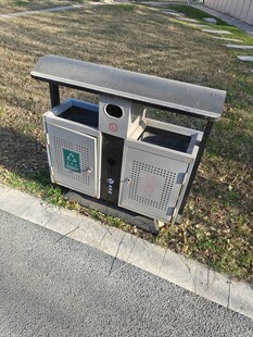 户外双分类垃圾桶