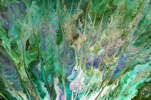 抽象绿色调艺术纹理画面