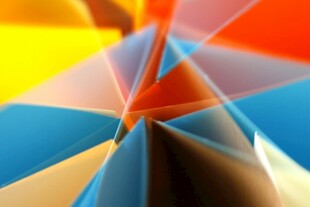 多彩几何抽象艺术图案