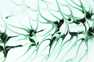 绿色抽象流体纹理图案