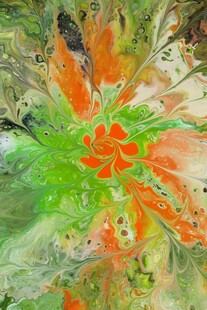 抽象绚丽花卉艺术图案