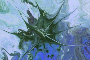 抽象水墨风格艺术图案