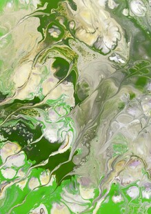 梦幻绿色抽象纹理图案