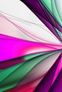 绚丽多彩抽象几何线条图