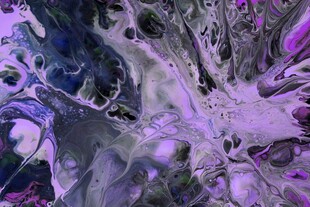 梦幻紫色流体艺术画面