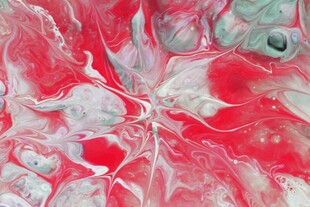 抽象红色细胞微观景象