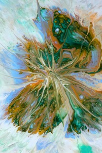 抽象梦幻花卉艺术图案