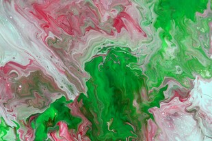 多彩流体艺术纹理画面