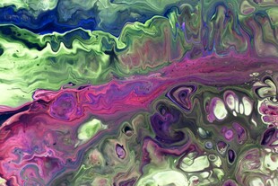 抽象多彩流体艺术画面