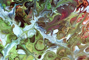 抽象奇幻色彩艺术画作