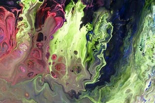 梦幻色彩流体艺术画面