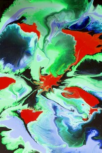 抽象多彩水墨艺术图案