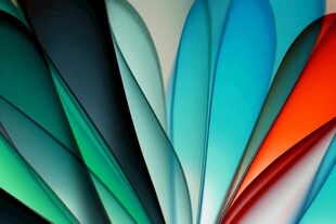 多彩几何折纸艺术图案