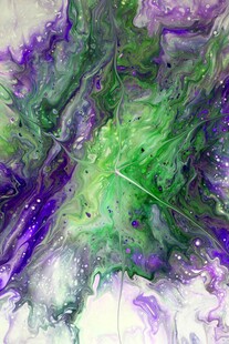 梦幻多彩流体艺术画面