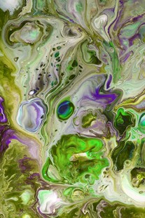 梦幻多彩流体艺术纹理