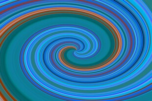绚丽螺旋色彩图案