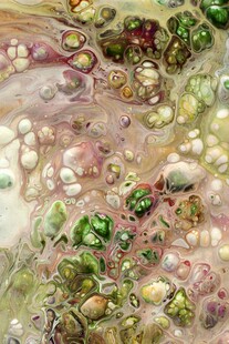 多彩宝石纹理特写