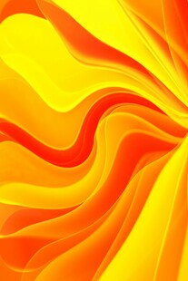 绚丽橙黄动感波浪背景