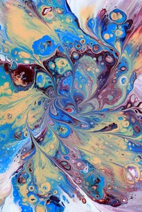 梦幻抽象流体艺术画作